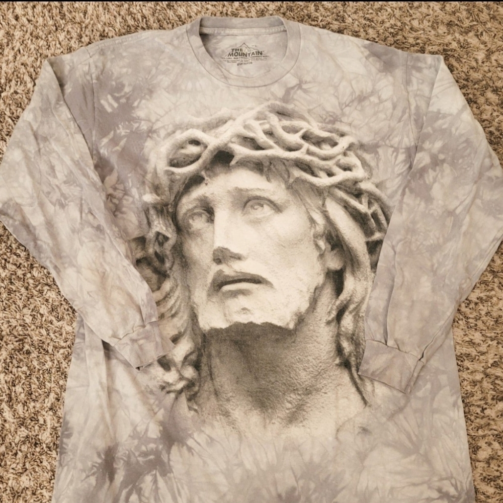 Jesus Crown of Thorns Long-sleeved Tee L